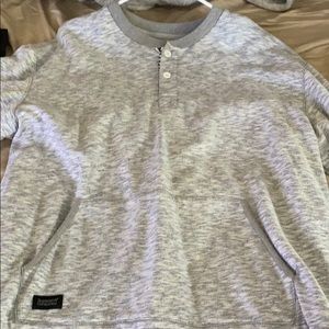 Gray pullover sweater